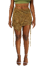 Load image into Gallery viewer, Fae Wrap Mini Skirt - Woodland