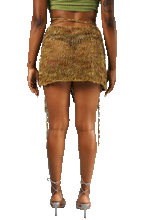 Load image into Gallery viewer, Fae Wrap Mini Skirt - Woodland