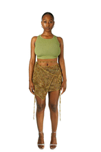 Load image into Gallery viewer, Fae Wrap Mini Skirt - Woodland