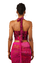 Load image into Gallery viewer, Ribcage Bustier Black Candy